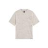 Li Ning T Shirts Men's Pearl White Crew Neck Moderate Straight Fit AHSS209-2
