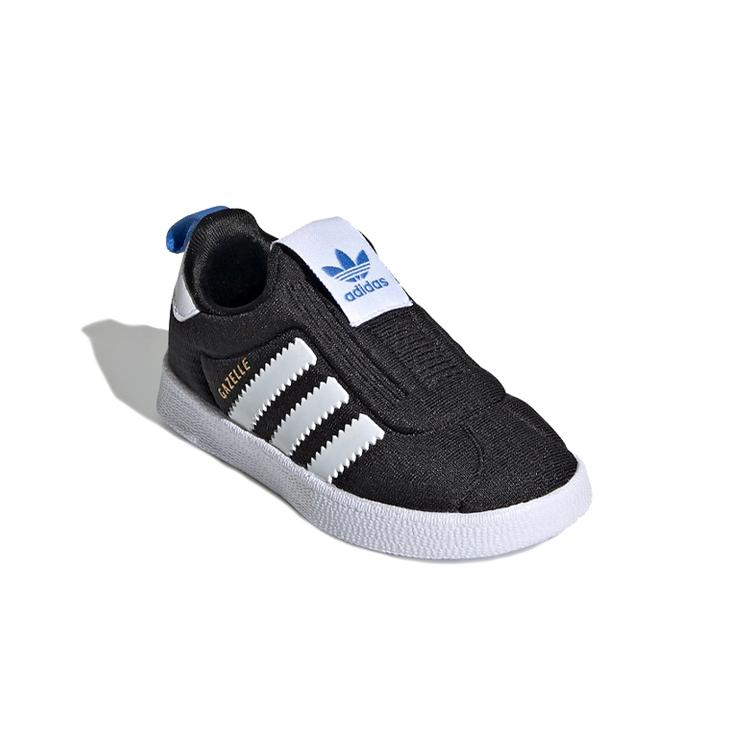 adidas Originals GAZELLE Low Top Toddler Shoes Black White Blue Infant And Toddler EE6294