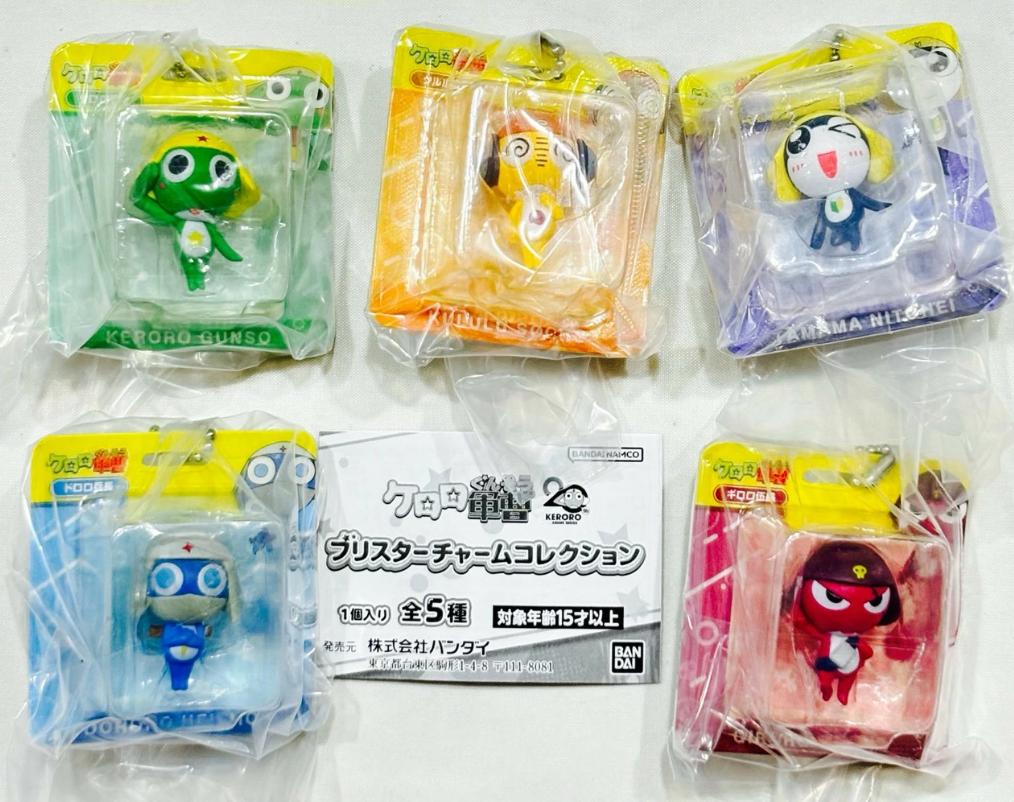Keroro Gunso Sgt. Frog Blister Charm Collection Capsule Toy Complete 5 Types set