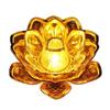 Electronic Flameless LED Lotus Candle Lamp Energy Saving Warm White Light for Home Living Room Table Decor Gift