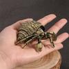 Metal Hermit Crabs Statue Decors Animal Figurine Decorative Ornament Collectible Figurine for Office Home Desktop Decors