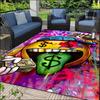 1ks Graffiti Dolar Plazící Jazyk Oblastní Koberec pro Ložnici Herní Vstupní Rohožka pro Obývací Pokoj, Koupelnu Domácí Dekorační Rohožka