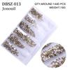 Long Bag Nail Art Jewelry Glass Flat Bottom Diamond Nail Art Diamond Nail Art Jewelry Mixed