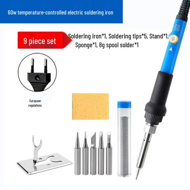Adjustable 60W Electric Soldering Iron Kit with Constant Temperature, 110V/220V, EU/UK/US Standard Welding Tools