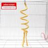 Parrot Climbing Toy: Cotton Rope Swing & Hanging Bridge for Budgies & Cockatiels - Chewable Bird Stand
