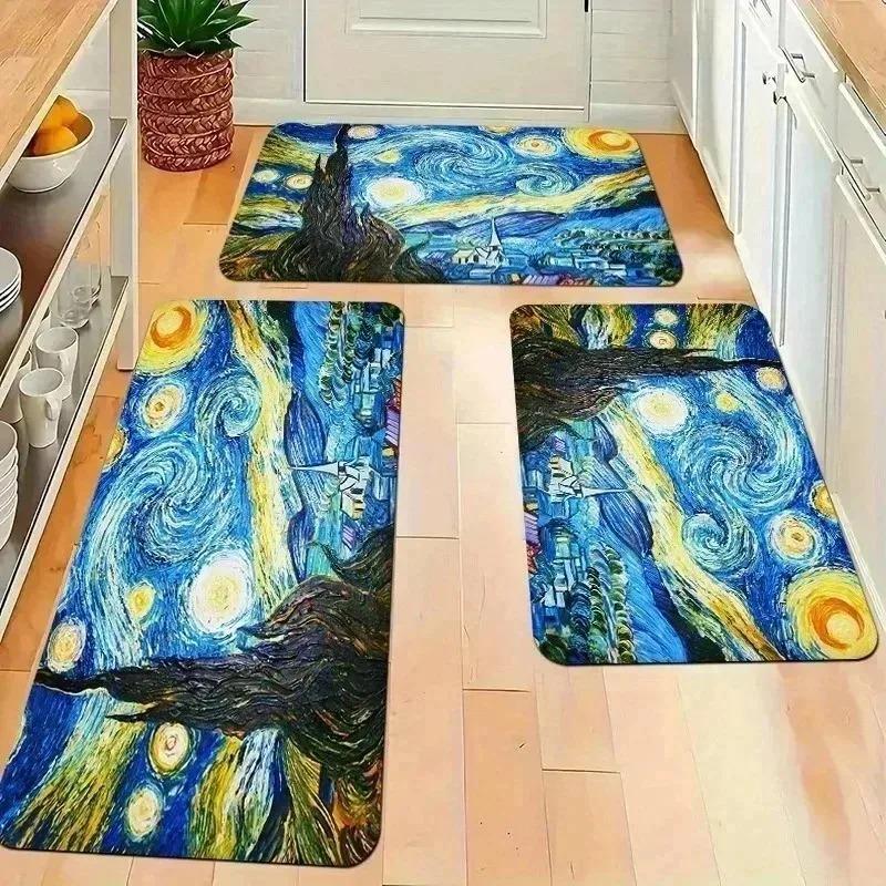 1 ks Vzor vlka Rohožky ke dveřím Kuchyňské koberce Protiskluzový Pop art design Koberce do obývacího pokoje Koupelnová předložka Koberec pro domácnost K Dekorace k umyvadlu Prádelna