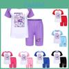 Kpop Demon Hunters Children Summer Sports Set With Cotton Tee And Shorts For Kids