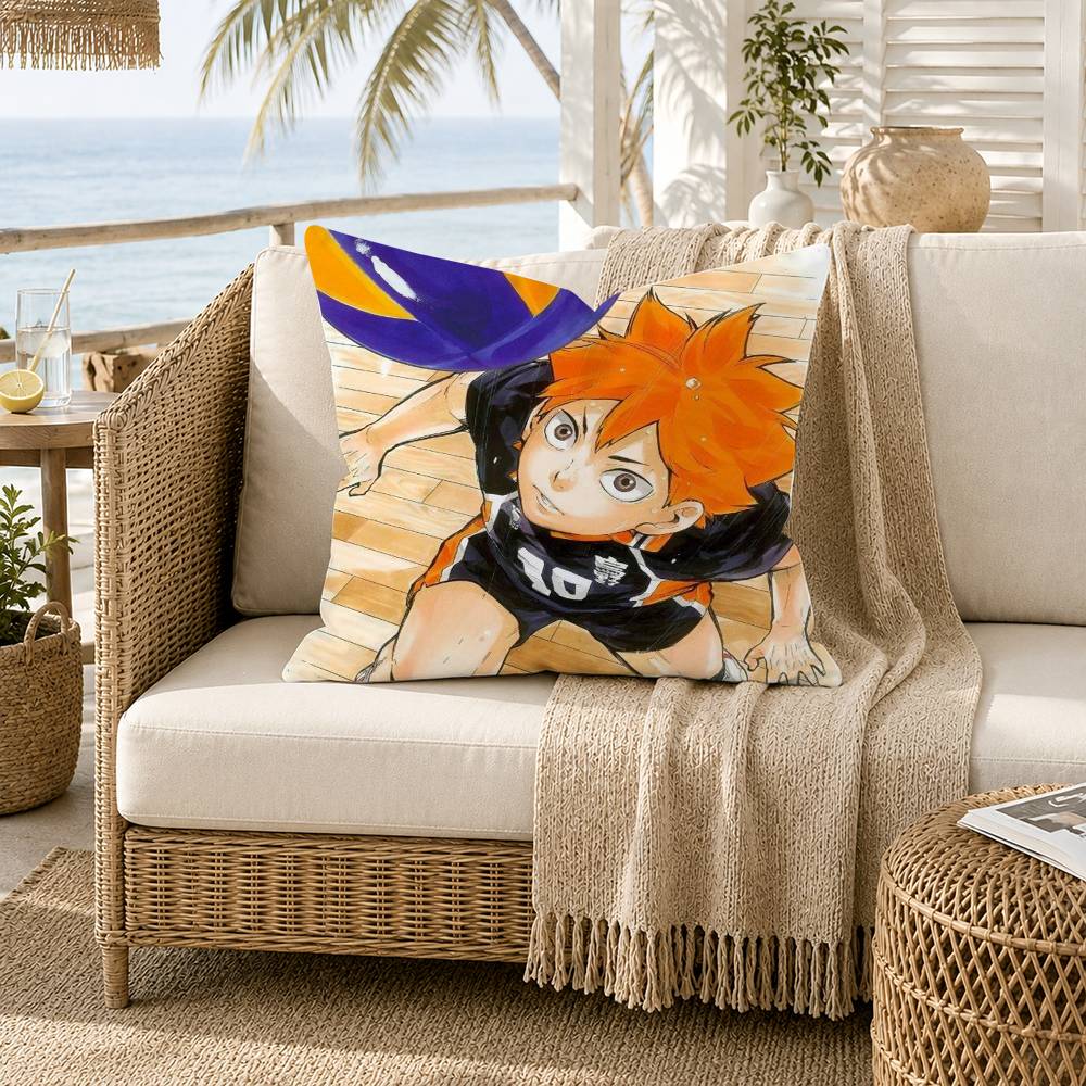 HHaikyuu Volleyball Japan Anime Pillow Case for Sofa Living Room Home office Decor Protective Cover