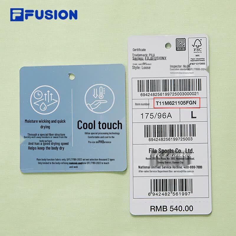 FILA FUSION Men's Cool-Feel Short Sleeve T-Shirt
