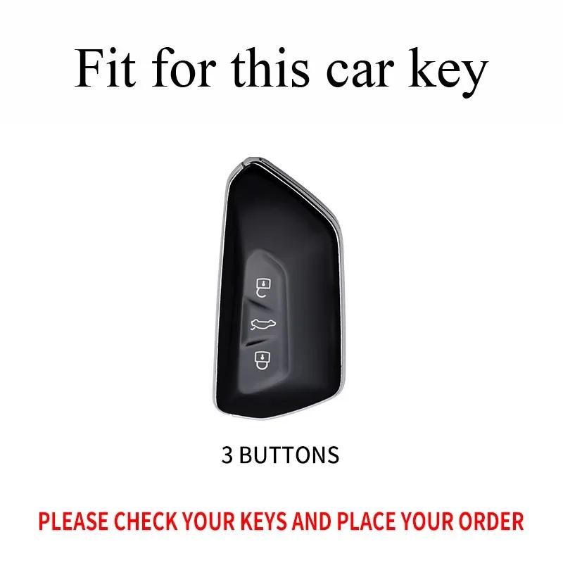Aliaj de Zinc + Silicon Husă Capac Cheie Auto pentru VW Volkswagen Golf 8 MK8 ID.3 ID.4 Cupra Skoda Octavia A8 SEAT Leon MK4 2020 2021