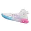 New LINING YuShuai 14 Boom Basketball Shoes Men High Top Standard White/Moon White Blue ABAQ033-22