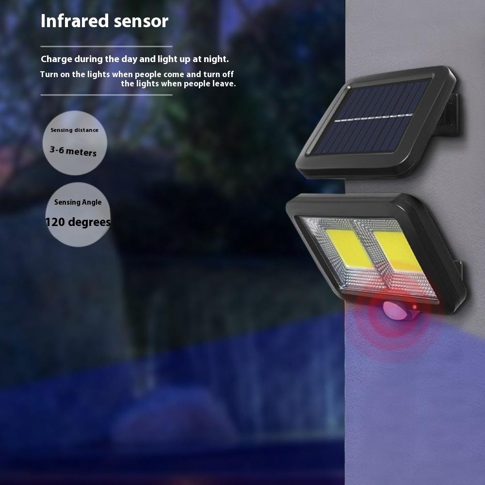 Solar Wall Light Outdoor Induction Photovoltaic Garden Light Garage Light LED Distance Induction Solar Split Wall Light