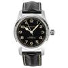 Khaki Field Murph Bracelet en Cuir Cadran Noir Automatique H70605732 Montre Homme 100M Avec Bracelet Supplémentaire