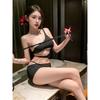 Exotic SM Irregular Hollow Out Mini Dress Sexy One-piece Irregular Skirt Couple Dress Elegant Fashion Sweet Women Dresses 4VOR