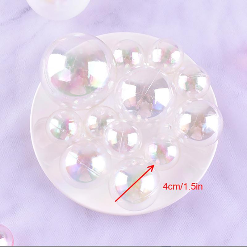 Colorful Spherical Cake Top Transparent Balloon Cupcake Diy Decoration Birthday Party Wedding Anniversary Decoration