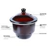 marrone, 300mm diameter with ceramic plate