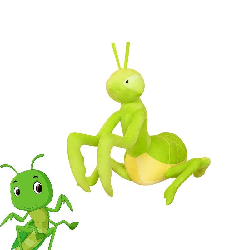 Large Plush Praying Mantis Stuffed Toy Super Soft Short Plush Cute And Creative Doll For Wholesale