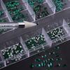 Nail Art 21 Grid Rhinestone Box Nail Art Diamond Flat Bottom Special-Shaped Diamond Nail Rhinestone Nail Art Jewelry Set