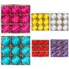 9pcs/set Christmas Silky Ball 8cm Christmas Tree Pendant Christmas Tree Decoration