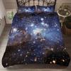 Druck Starlight Galaxy Mikrofaser Bettbezug mit Kissenbezügen Sternenhimmel Bettdeckenbezug Bettwäscheset Dropship Duver Cove Sets