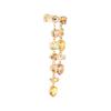 Floral Engraved Gold Plated Earrings Unisex Earrings 5718073