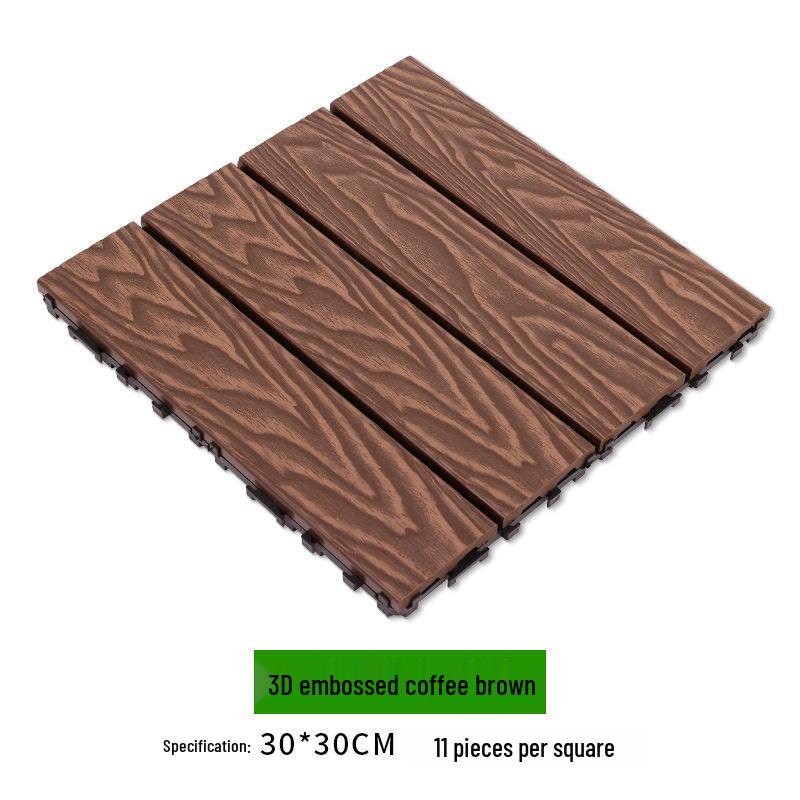 Waterproof WPC Balcony & Garden Flooring - Easy Snap-On, Anti-Corrosion, Ideal for Outdoors & Indoors.