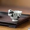 Creative Chinese Style Ceramic Panda Tea Pet Pendant Master's Cup Lid Bowl Decoration Cute Ornament Cover Accessories
