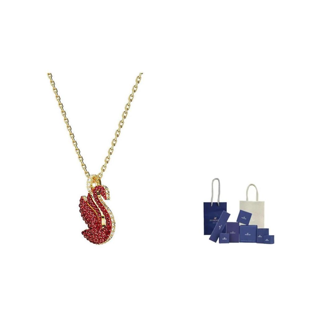 Swarovski Swan Fashion Trend Red Swan Necklace Women Necklace 5647871