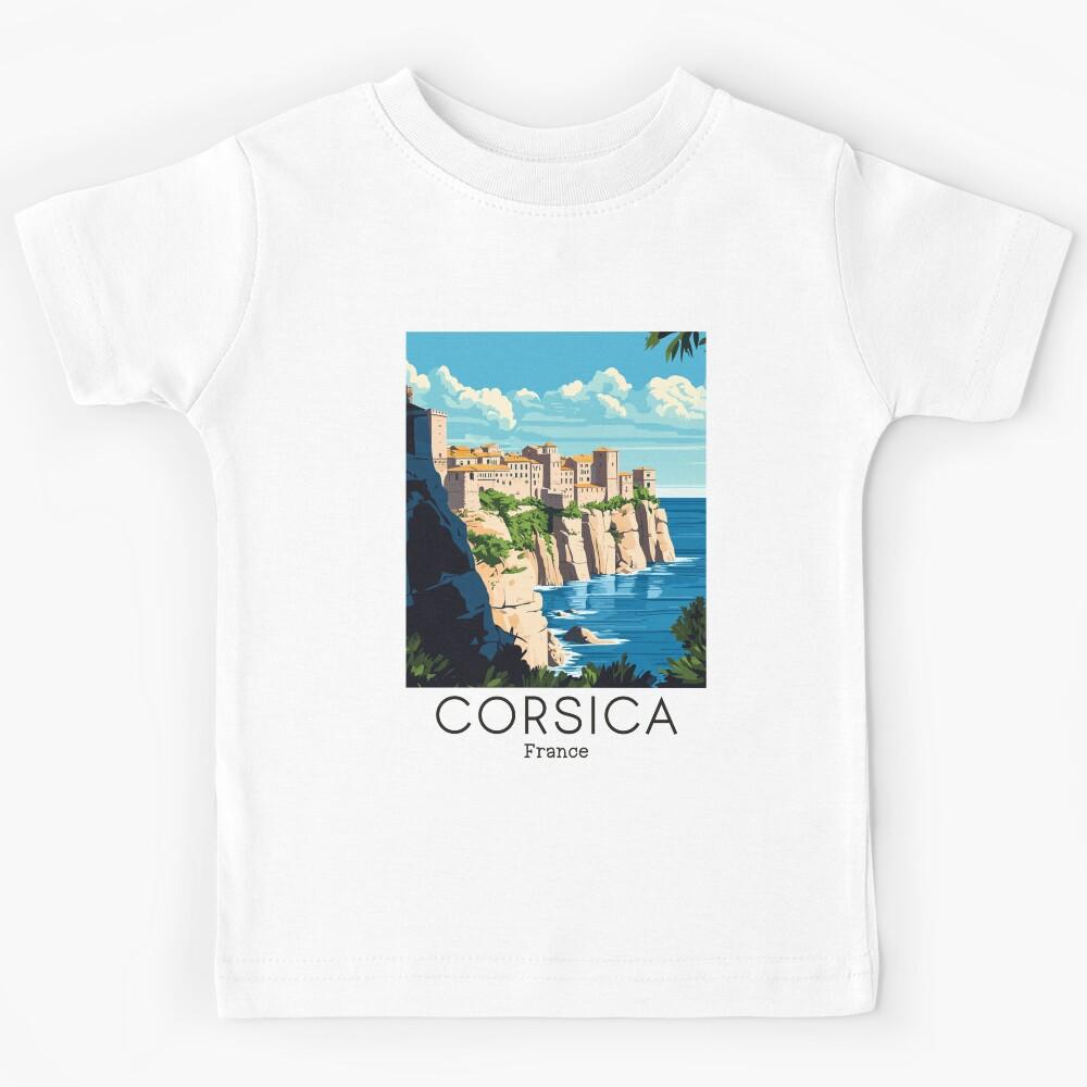 A Vintage Illustration of Corsica - France  Kids T-Shirt 130