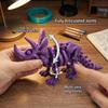 3D Printed Dinosaur Skeleton Figure Articulated Movable Fidget Toy Miniature Desktop Decoration Craft Model Gift For Kids