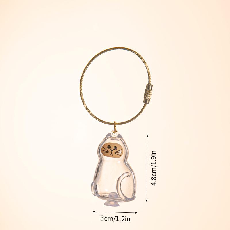 

Dog Cat Hair Memorial Storage Keychain My Pet S Fur Container Hanging Pet Hair Grooming Souvenirs Diy Keychains Accessories as picture