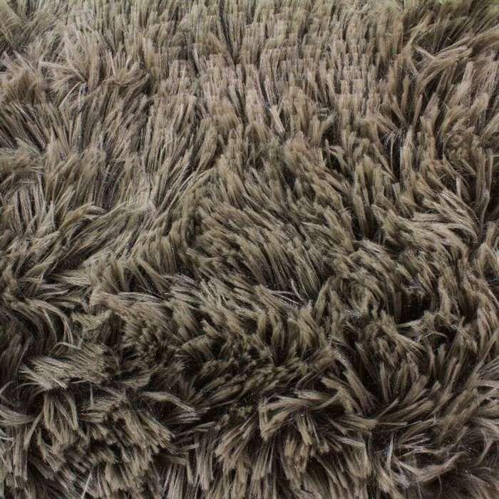 Coussin moelleux extra doux taupe 40x40