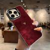 Golden Love Heart Electroplate Silver Phone Case For Xiaomi Mi 15 14 13 12 13T 14T Pro 11 Lite 5G NE Poco X5 X6 M6 Pro Cover
