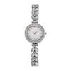 Ladies Rhinestone Bracelet Luxury Watch Round Dial Quartz Watch Elegant Wristwatch
