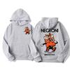 Negroni Cocktail Mascot Meme Hoodie Funny Retro Cartoon Drink Sweatshirt Men Women Fashion Trend Casual Oversized Gothic Hoodies