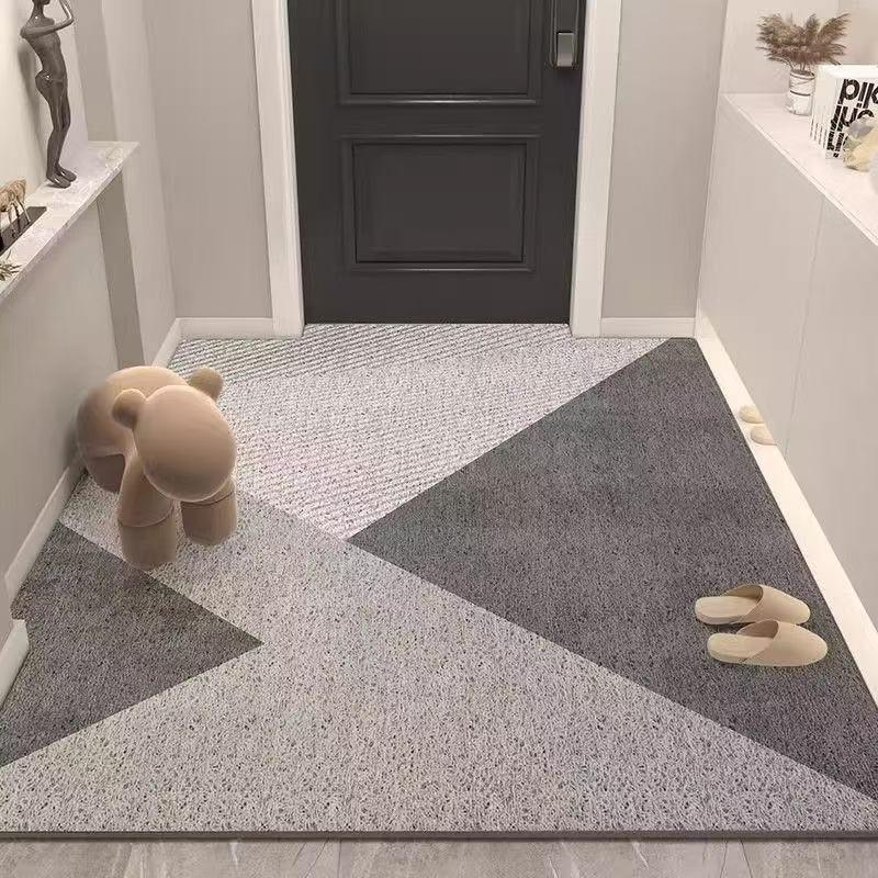 Non-Slip Dirt-Resistant Entryway Doormat - Cuttable, Easy-Clean Coil Carpet for Front Door