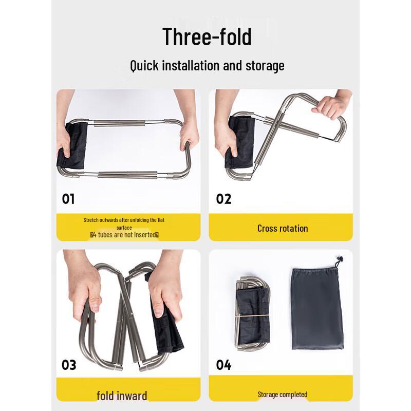 Feitule Aluminum Alloy Camping Folding Stool