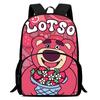 Strawberry Bear School Bag High Definition Printing Multi-Function Oxford Lightweight Backpack
