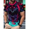 3D Digitaldruck T-Shirt Teenager Herren Kurzarm Oberteil Vielseitig Atmungsaktiv