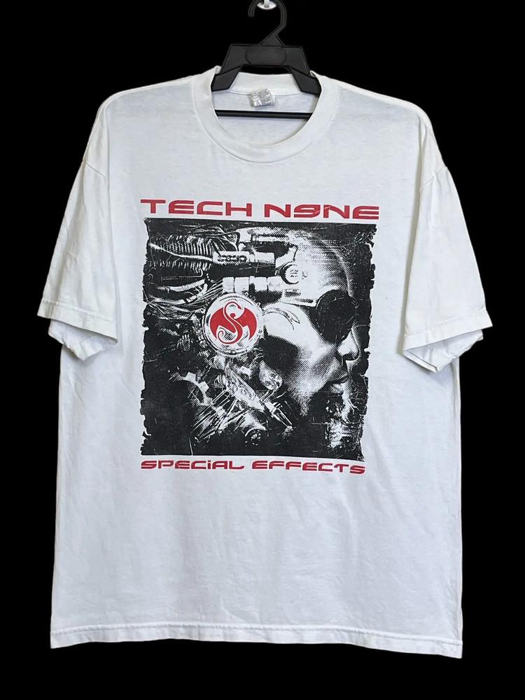 Редкий! Tech N9ne SPECIAL EFFEC Унисекс Концертный S to 5XL Бесплатная доставка MQ361 Унисекс Футболка S