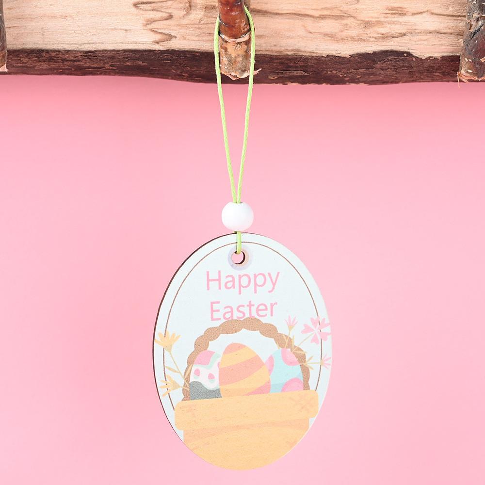 Easter Wooden Enchanting Hanging Decorations Including Cute Rabbit And Designs Chick