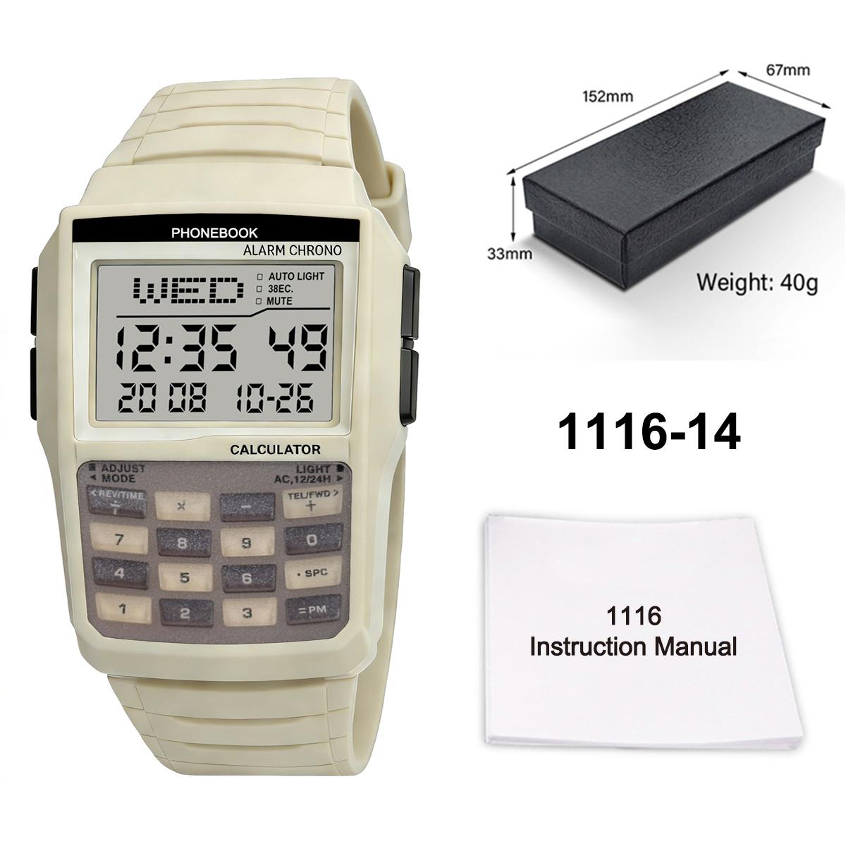 

Trendy Fashion Calculator Watch Multi functional LED Digital Watch Student Leisure Sports Watch Men s and Women s Styles