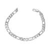 925 Sterling Silver 6mm Three In One Side Chain Bracelet, Fashionable and Charming Jewelry