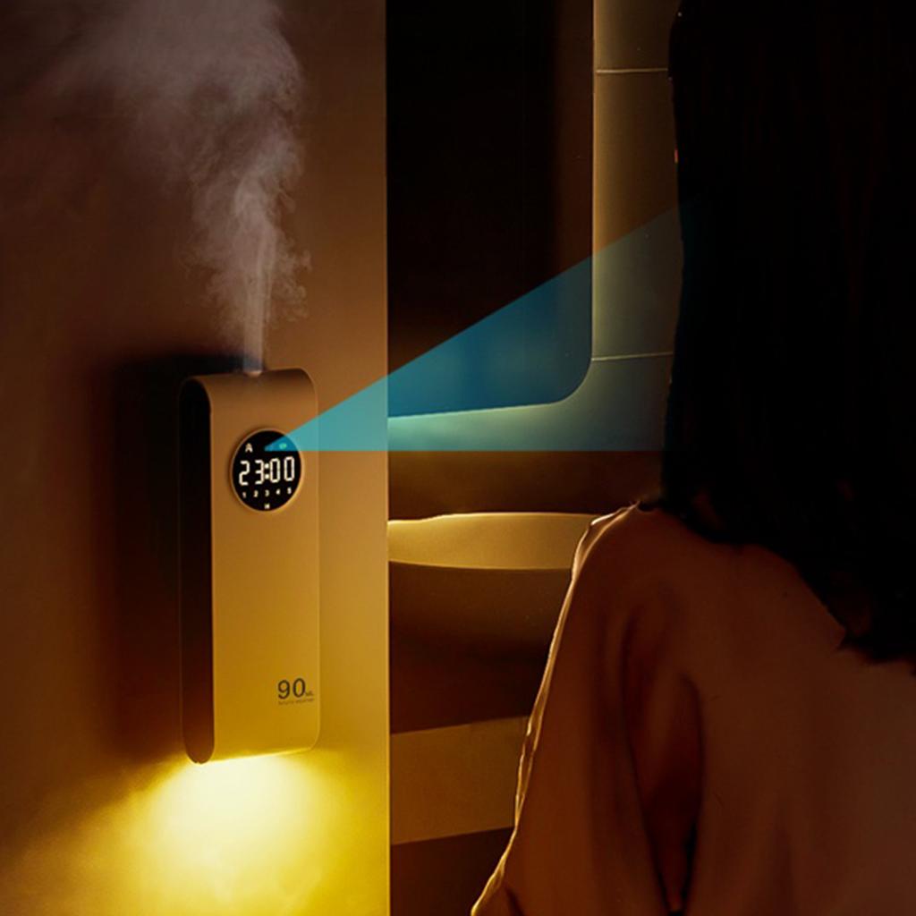 Air Humidifier 90ml with Night Lights Aromatherapy Diffuser with Smart Sensor Air Freshener for Home Bathroom Living Room Toilet