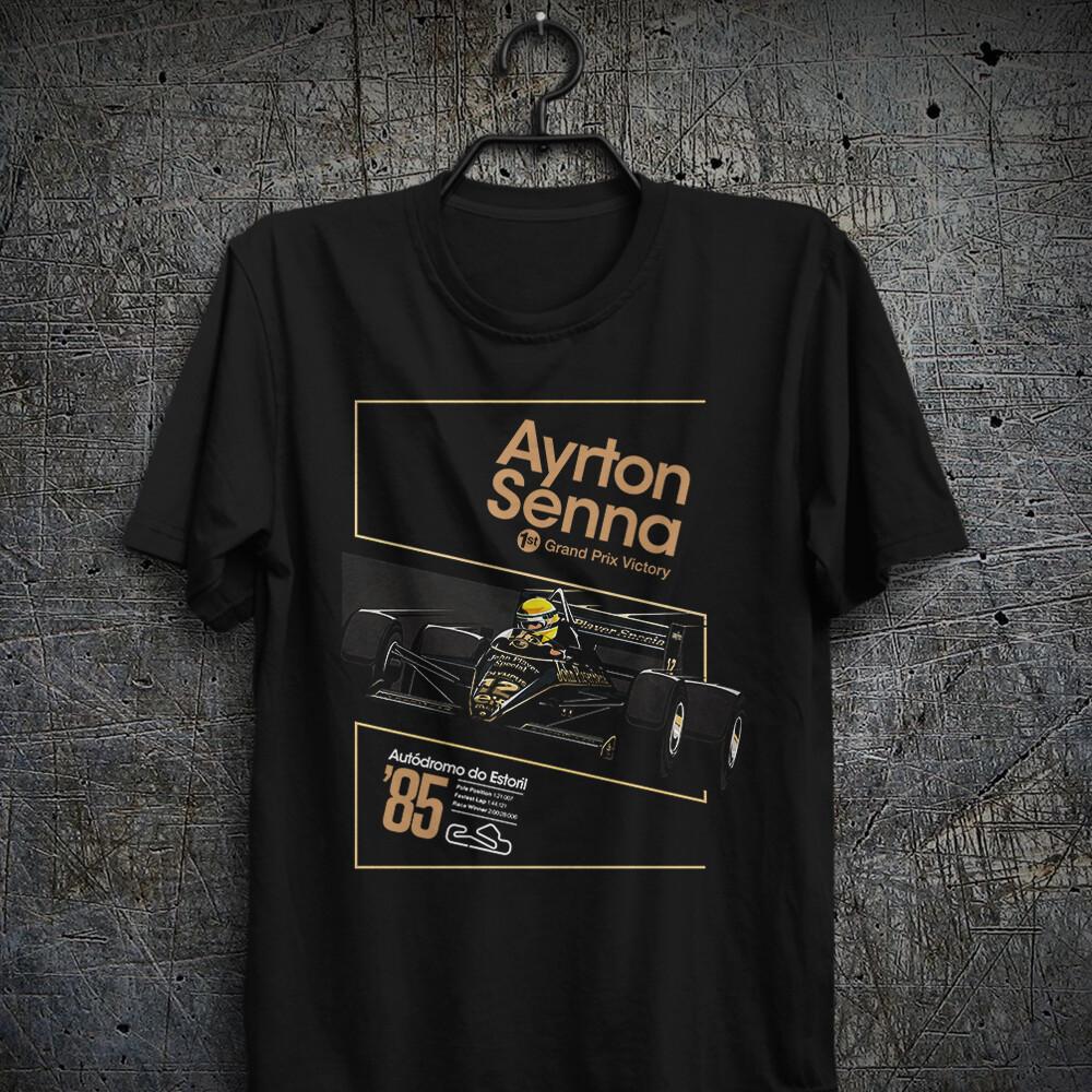 T-shirt Ayrton Senna Prima Vittoria in Gran Premio Autódromo do Estoril Pole Position