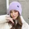 New Women Candy Colors Earflap Winter Hat Fashion Faux Fur Knitted Hat Kpop Style Soft Beanie Hats Female Streetwear Cap