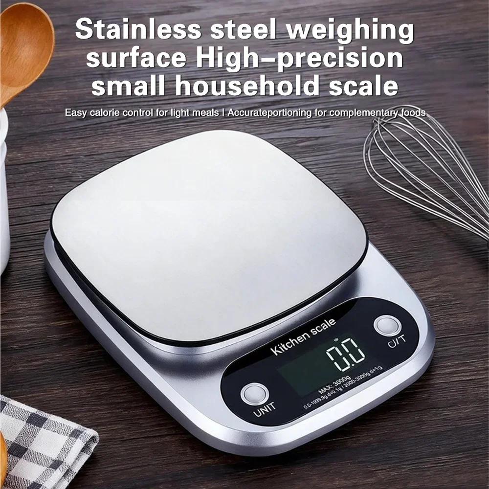 10kg/1g Digital Kitchen Scale High Precision LCD Electronic Food Scale Jewelry Coffee Baking Portable High-quality Kitchen Amagi