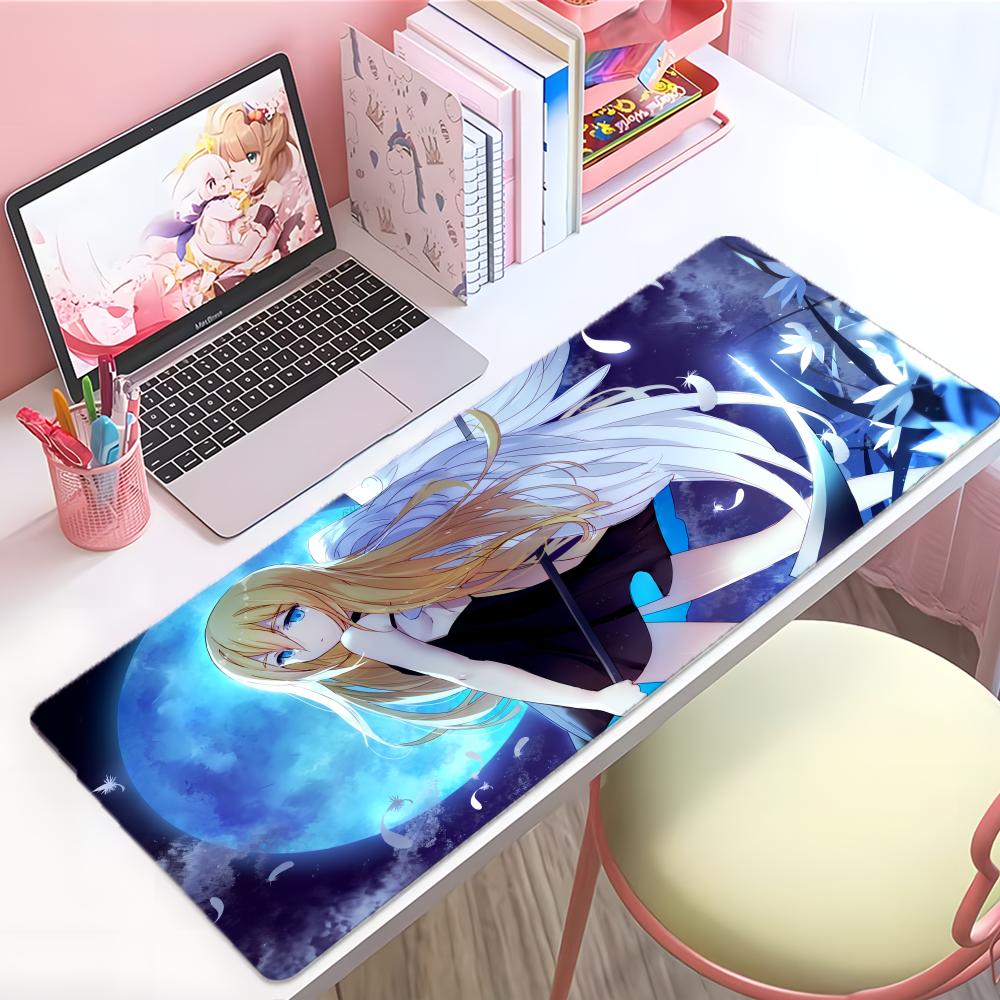 Dunkler gruseliger Anime AAngels Of Death Mauspads Groß Dicke Schreibtischunterlage Genähte Kanten Gaming-Mauspad Für PC