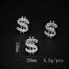 Gold Silber Punk Hip Hop Dollarzeichen Ring Für Frauen Männer Trendy Rock Party Schmuck Geschenk
