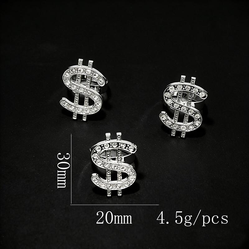 Gold Silber Punk Hip Hop Dollarzeichen Ring Für Frauen Männer Trendy Rock Party Schmuck Geschenk